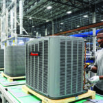 amana heat pump assembly with employee